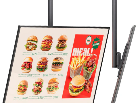 Information restaurant display on ceiling bracket 3D Model