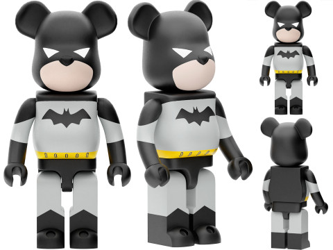 Medicom toy batman bearbrick 400 3Dモデル