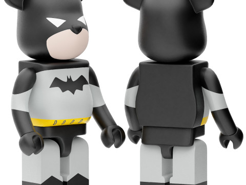 Medicom toy batman bearbrick 400 Modelo 3D
