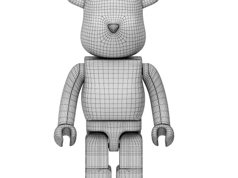 Medicom toy batman bearbrick 400 3D Model