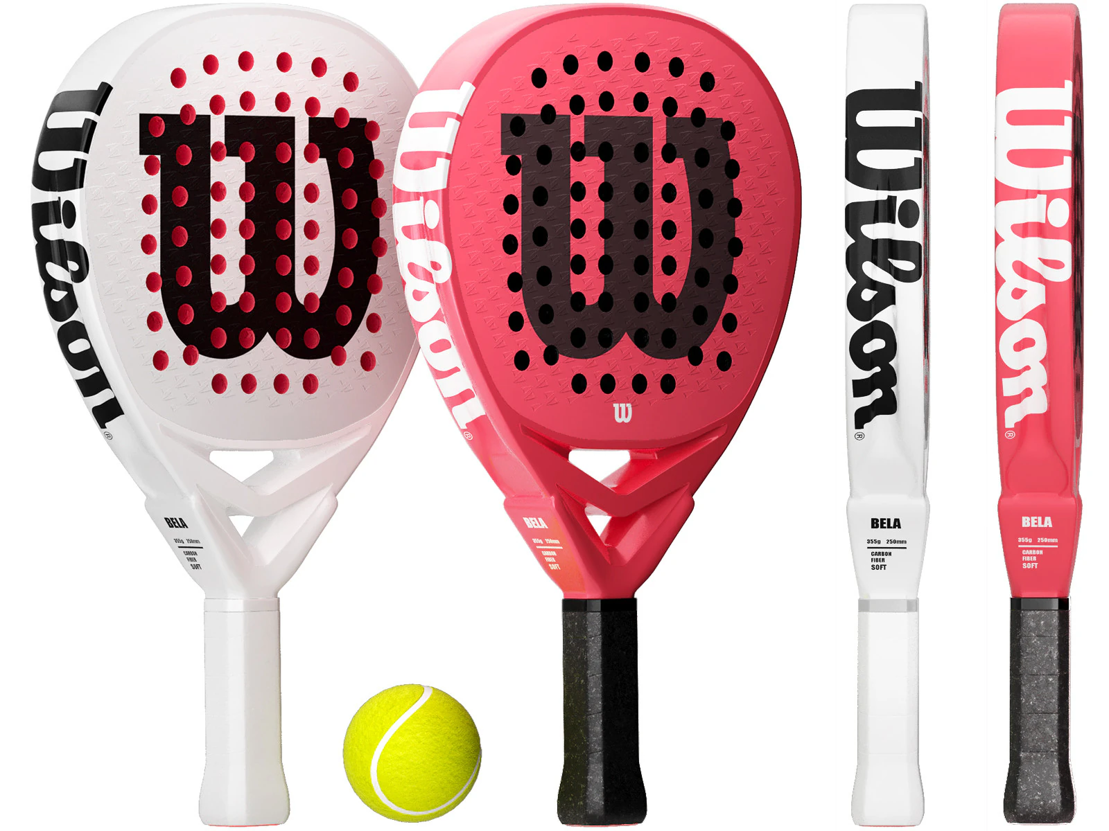 Padel racket wilson bela pro v25 3D Model .c4d .max .obj .3ds .fbx .stl .blend 