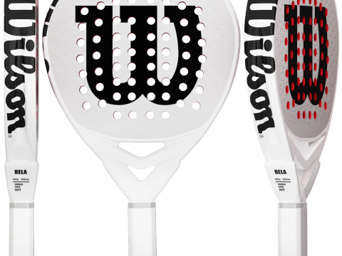 Padel racket wilson bela pro v25 Modelo 3D