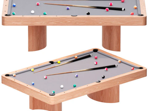 Luna billiard table 3D Model