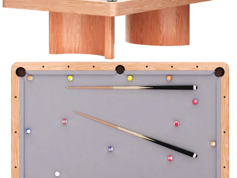 Luna billiard table 3D Model