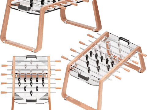Impatia derby foosball table gaming Modello 3D