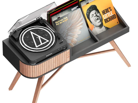 Il tavolo in vinile Hrdl Modello 3D