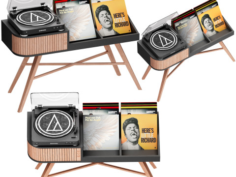 A mesa de vinil hrdl Modelo 3D