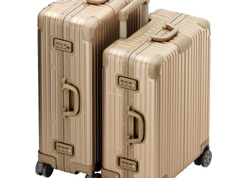 Aluminium rimowa suitcase collection 3D Model