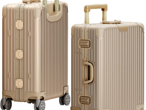 Collezione di valigie Rimowa in alluminio Modello 3D
