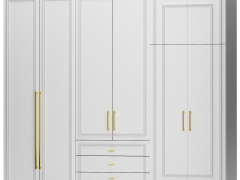 Composizione armadio guardaroba mobili 01 Modello 3D