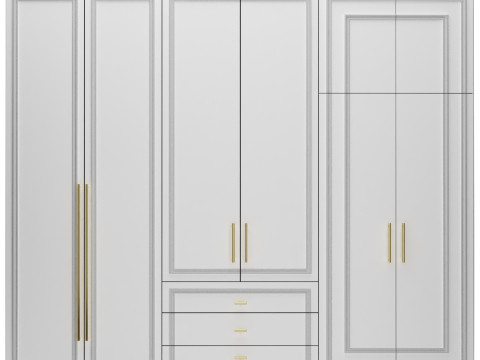 Composizione armadio guardaroba mobili 01 Modello 3D