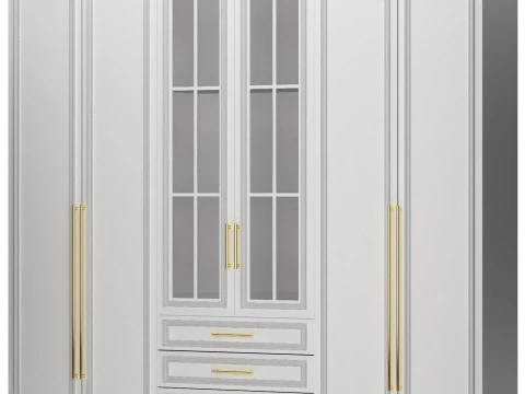Wardrobe closet composition furniture 03 3D Model