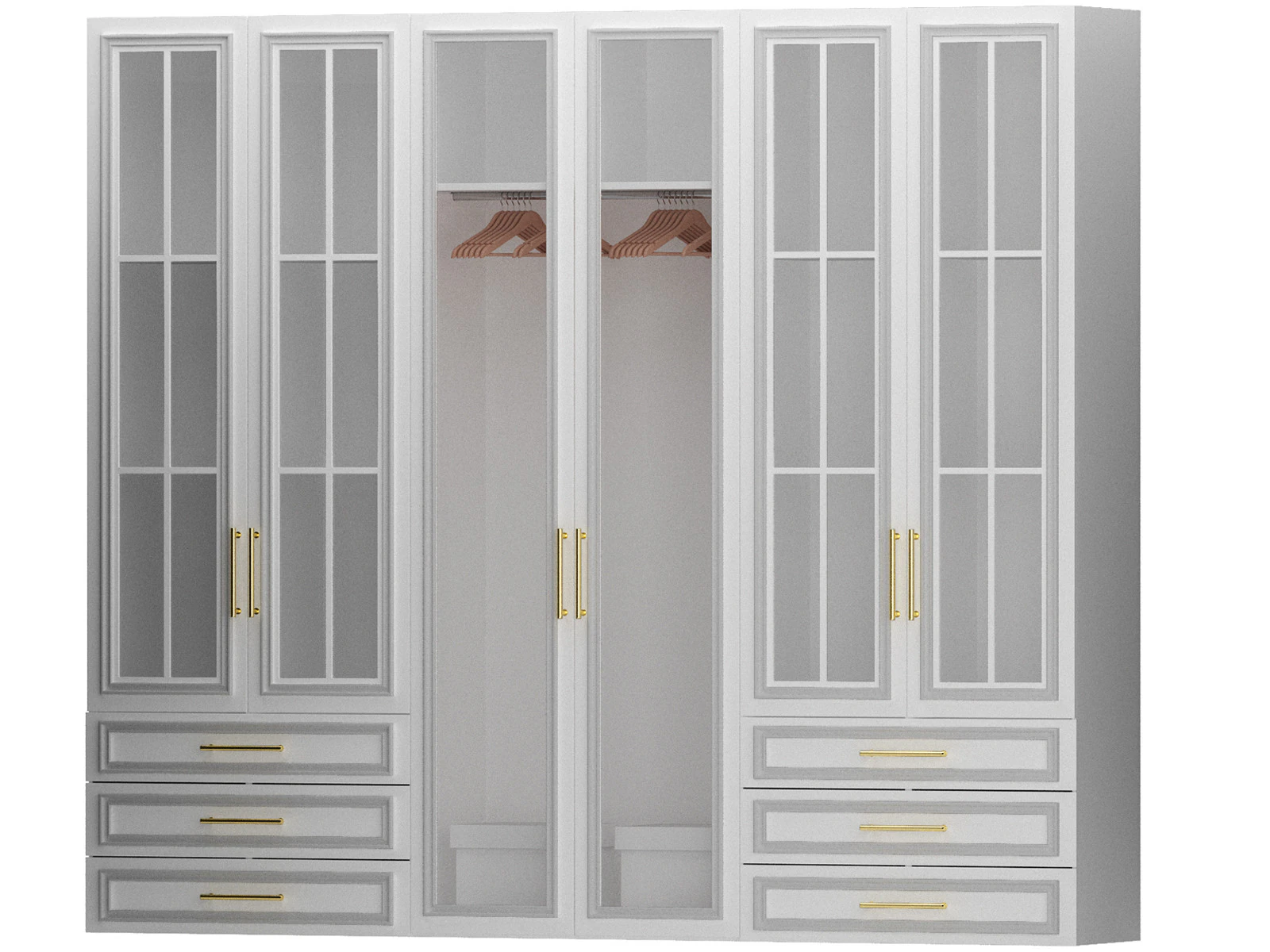 Wardrobe closet composition furniture 04 3D Model .c4d .max .obj .3ds .fbx .stl .blend