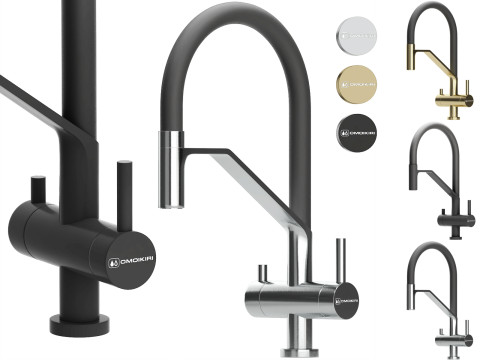 Bateria kuchenna omoikiri akeno Model 3D