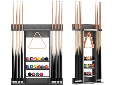 Soporte para tacos de billar Modelo 3D