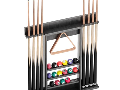 Billiards cue stand 3D Model