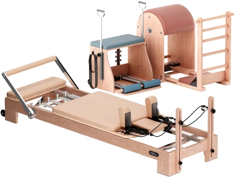 Modern pilates equipment studio set Model 3D