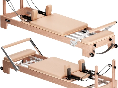 Modern pilates equipment studio set 3D Model