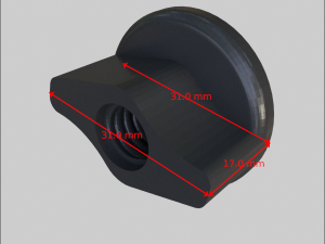 Toilet Seat Bolt Screw 3D Print Model
