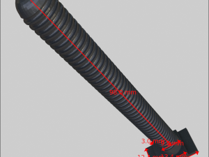 Toilet Seat Bolt Screw 3D Print Model