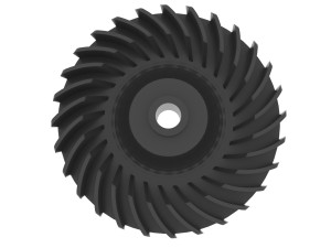 Impeller and pulley of the BOSCH ARM lawnmower motor 3D 打印模型