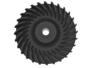 Impeller and pulley of the BOSCH ARM lawnmower motor 3D Print Model