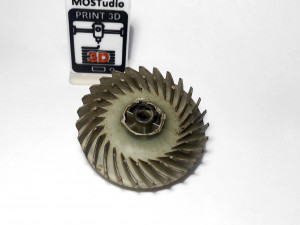 Impeller and pulley of the BOSCH ARM lawnmower motor 3D 打印模型