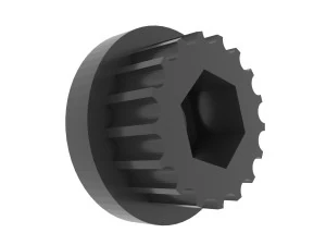 Impeller and pulley of the BOSCH ARM lawnmower motor 3D Print Model