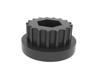 Impeller and pulley of the BOSCH ARM lawnmower motor 3D Print Model