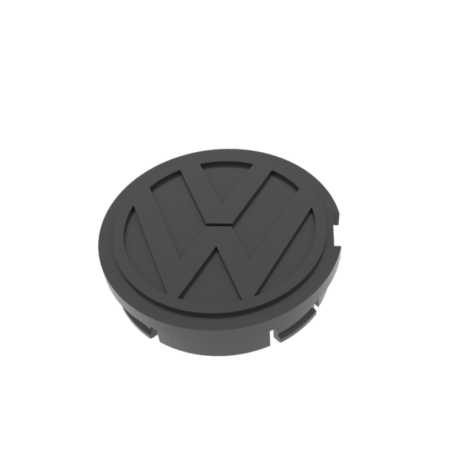 Caps of the original VW discs 3D Baskı Modeli .c4d .max .obj .3ds .fbx .stl .blend 