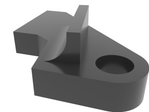 NISSAN PRIMERA P12 Armrest Latch 3Dプリントモデル