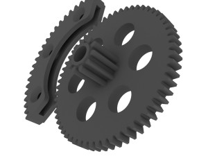 VAG Throttle Gear Repair Kit 3D Print Model