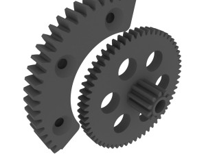 VAG Throttle Gear Repair Kit 3D Print Model