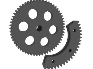 VAG Throttle Gear Repair Kit 3D Print Model