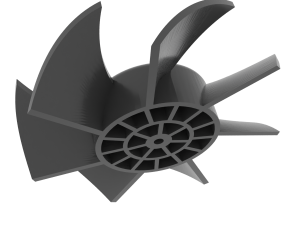 Hairdryer impeller 7 blades Modèles 3D en vedette