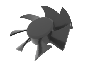 Hairdryer impeller 7 blades 3D Baskı Modeli