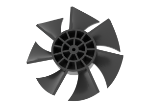Hairdryer impeller 7 blades 3D Baskı Modeli