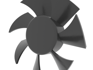 Hairdryer impeller 7 blades 3D Baskı Modeli