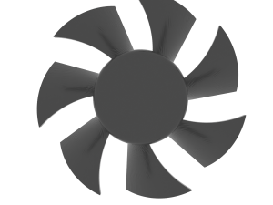 Hairdryer impeller 7 blades 3D Baskı Modeli
