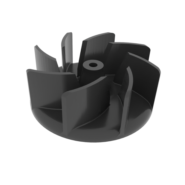 Hairdryer impeller 8 blades Modello di stampa 3D .c4d .max .obj .3ds .fbx .stl .blend 