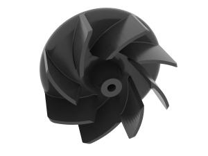 Hairdryer impeller 8 blades Modello di stampa 3D