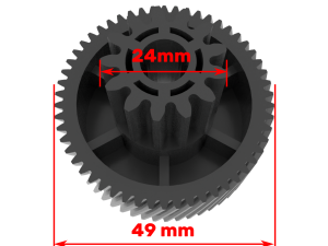 Meat Grinder Moulinex HV6 reduction gear 3D Print Model