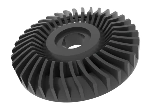 角金属切削磨床叶轮 3D 打印模型