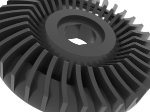 A&ccedil;ılı Metal Kesme &Ouml;ğ&uuml;t&uuml;c&uuml; Pervanesi 3D Baskı Modeli