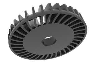 Impeller for Angle Metal Cutting Grinder Model do druku 3D