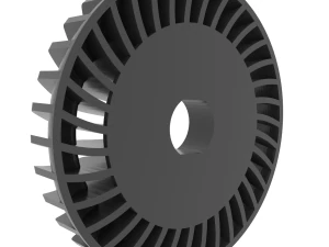 A&ccedil;ılı Metal Kesme &Ouml;ğ&uuml;t&uuml;c&uuml; Pervanesi 3D Baskı Modeli