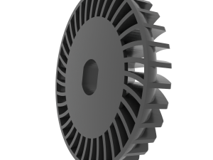 Impeller for Angle Metal Cutting Grinder Model do druku 3D