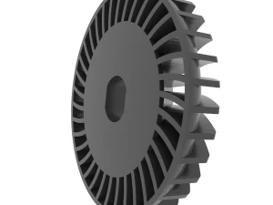 A&ccedil;ılı Metal Kesme &Ouml;ğ&uuml;t&uuml;c&uuml; Pervanesi 3D Baskı Modeli