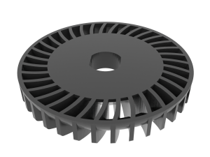 Impeller for Angle Metal Cutting Grinder Model do druku 3D