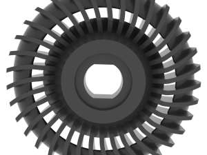 Impeller for Angle Metal Cutting Grinder Model do druku 3D